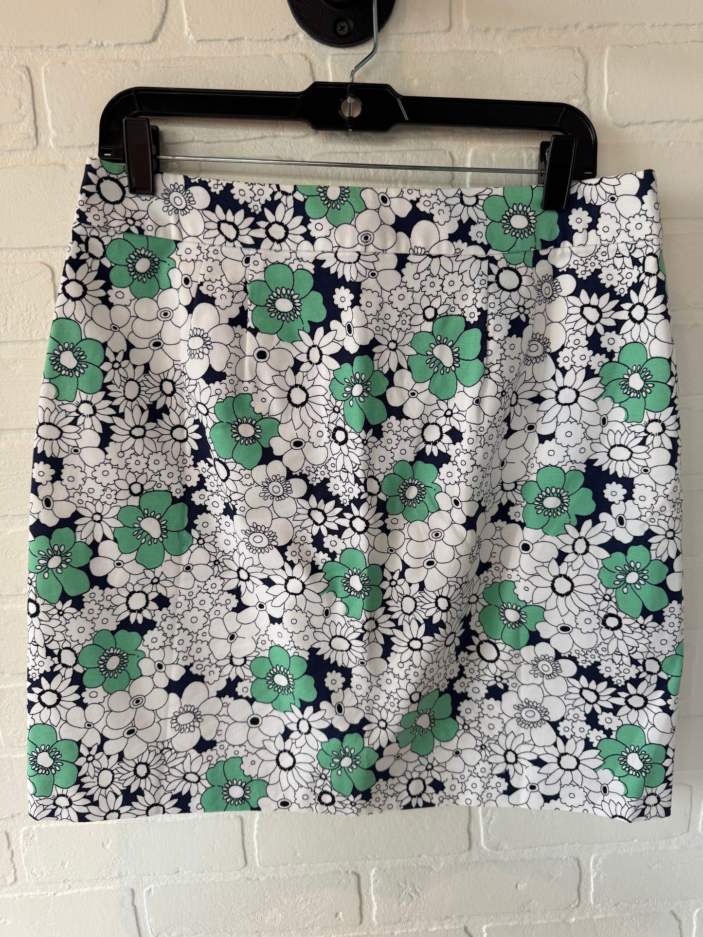 Skirt Mini & Short By Talbots In Green & White, Size: 10p