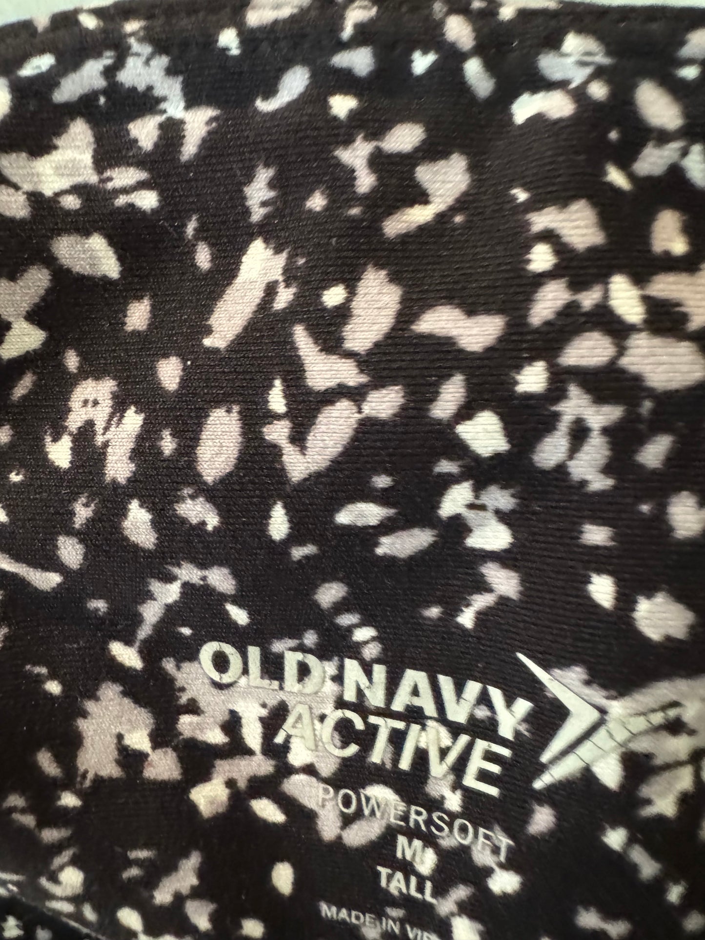 Athletic Leggings By Old Navy In Black & Grey, Size: 8l