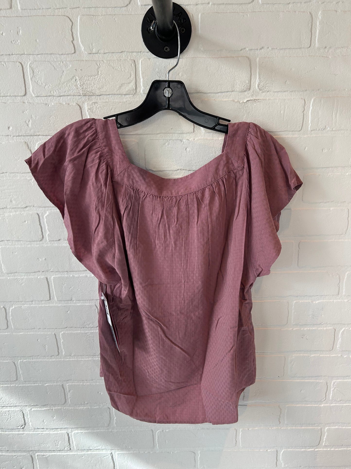 Top Short Sleeve By Loft In Pink, Size: Xsp