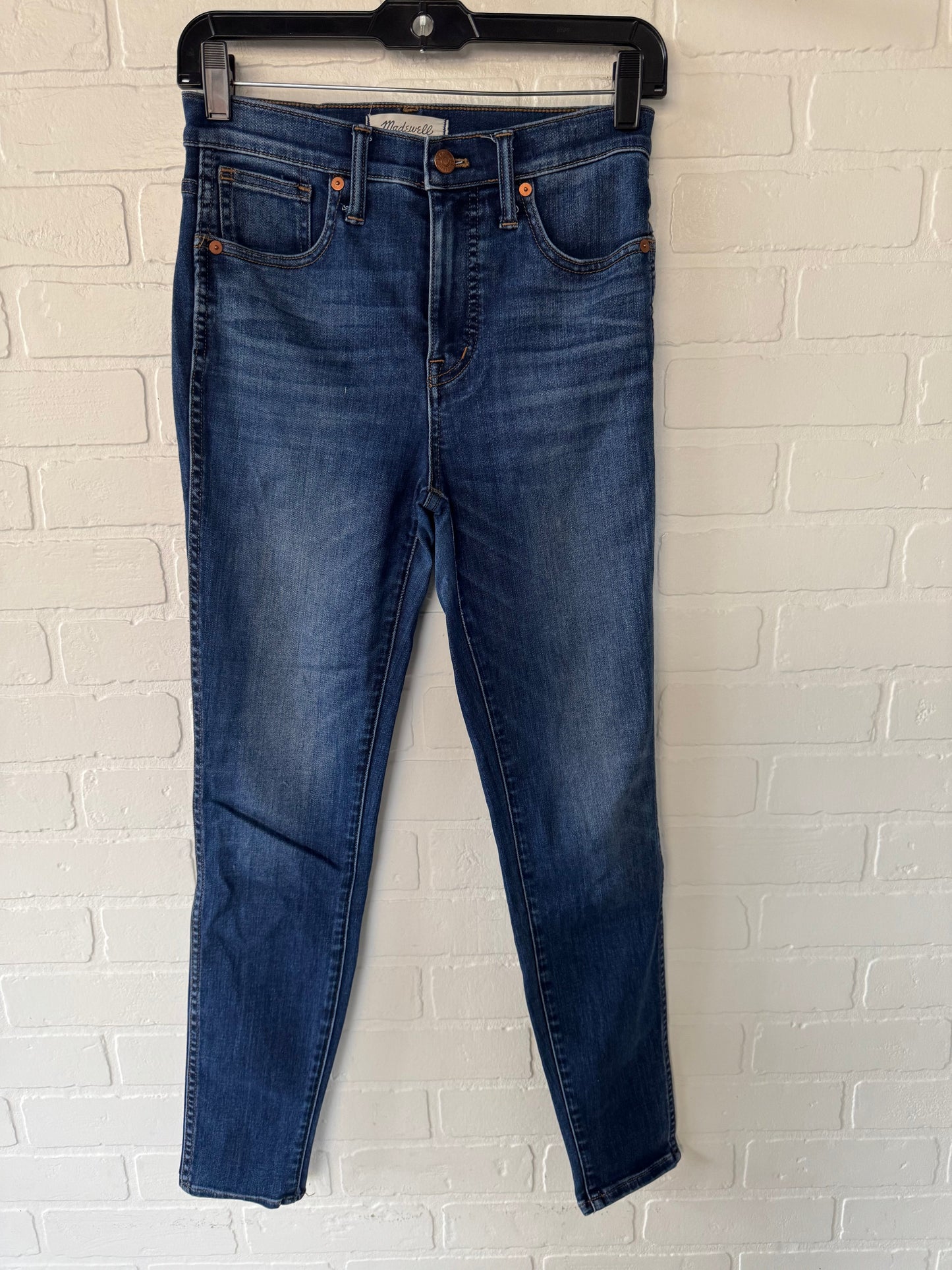 Jeans Skinny By Madewell In Blue Denim, Size: 2