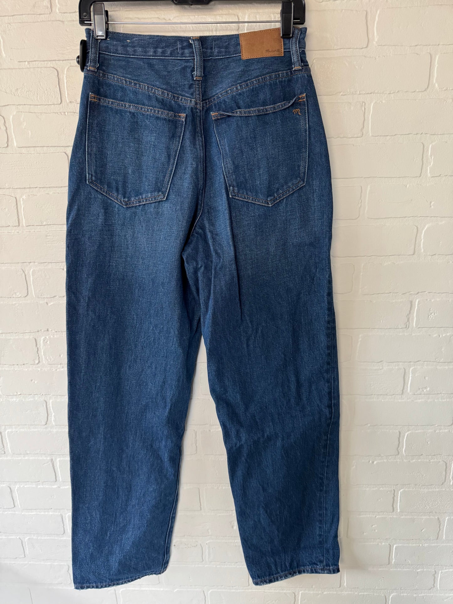 Jeans Straight By Madewell In Blue Denim, Size: 2