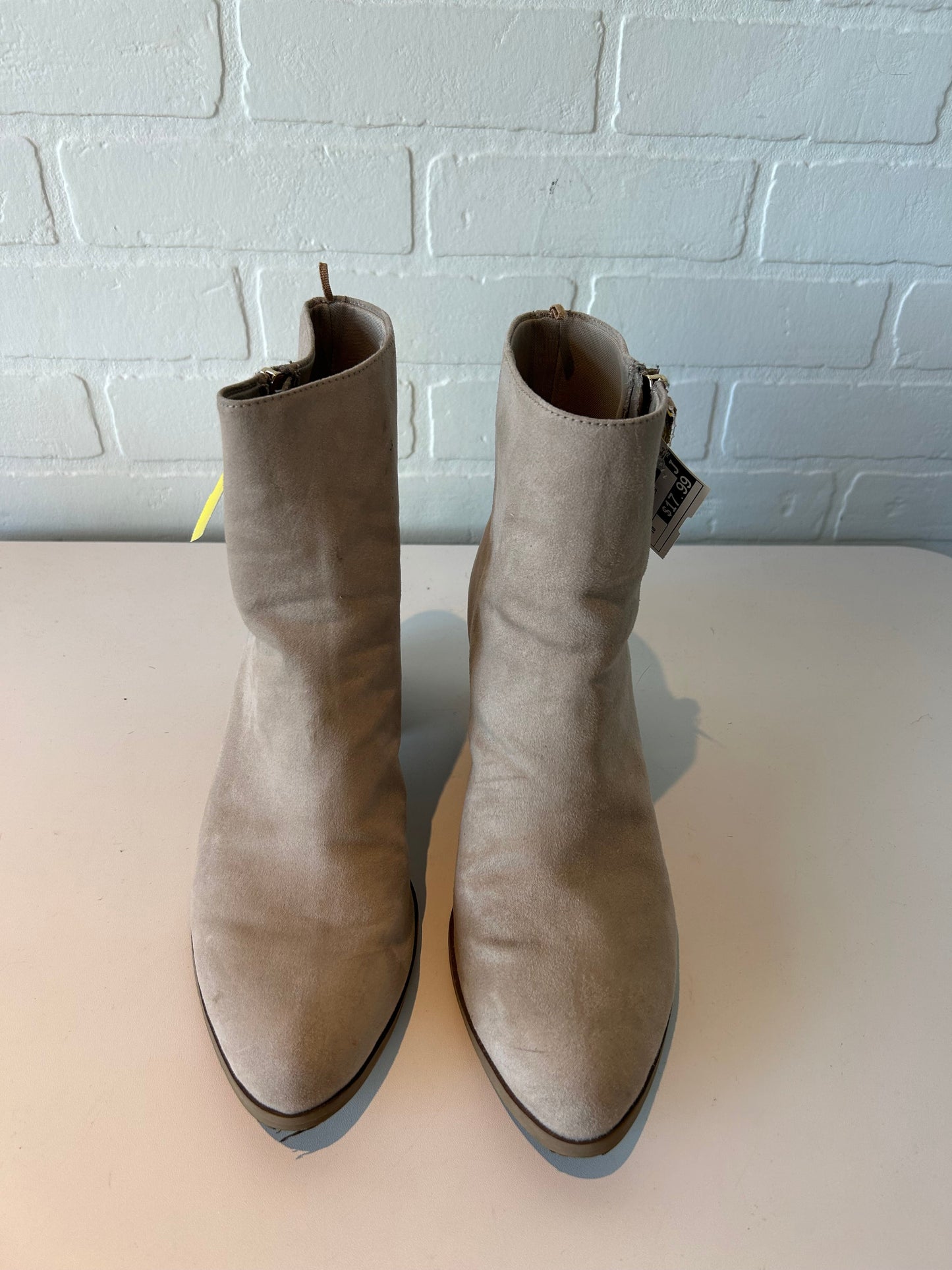 Boots Ankle Heels By Old Navy In Tan, Size: 10