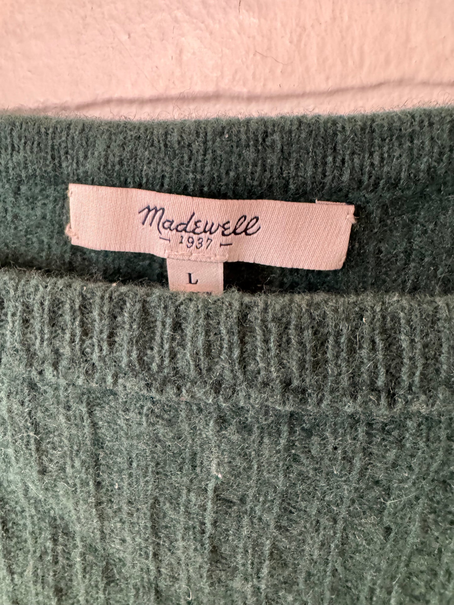 Sweater By Madewell In Green, Size: L