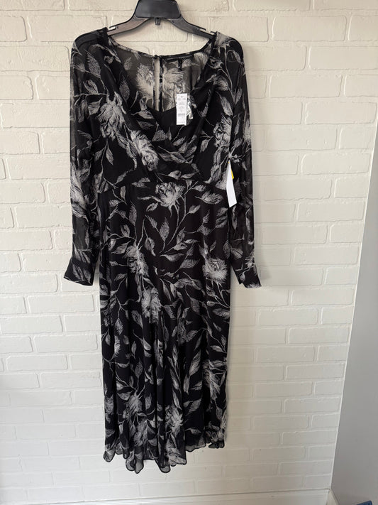 Dress Casual Maxi By White House Black Market In Black & White, Size: M