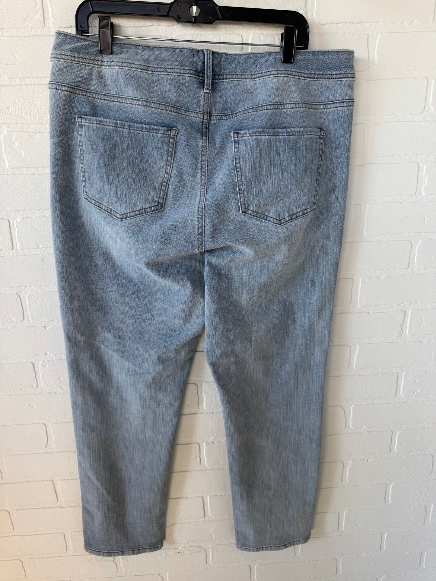 Jeans Straight By Not Your Daughters Jeans In Blue Denim, Size: 16