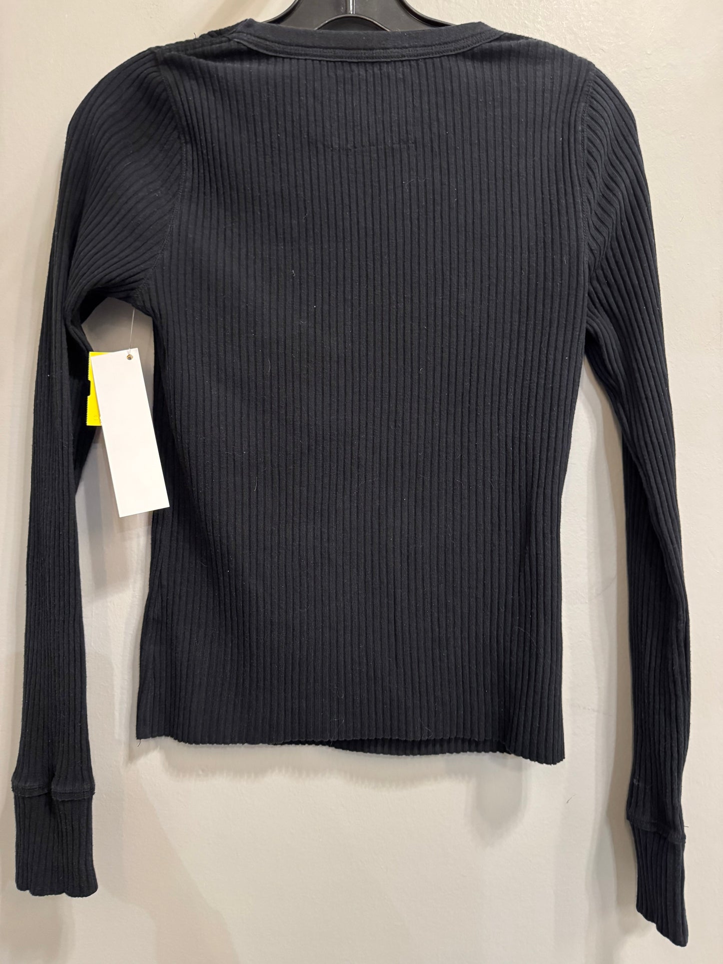 Top Long Sleeve Basic By Aerie In Black, Size: S