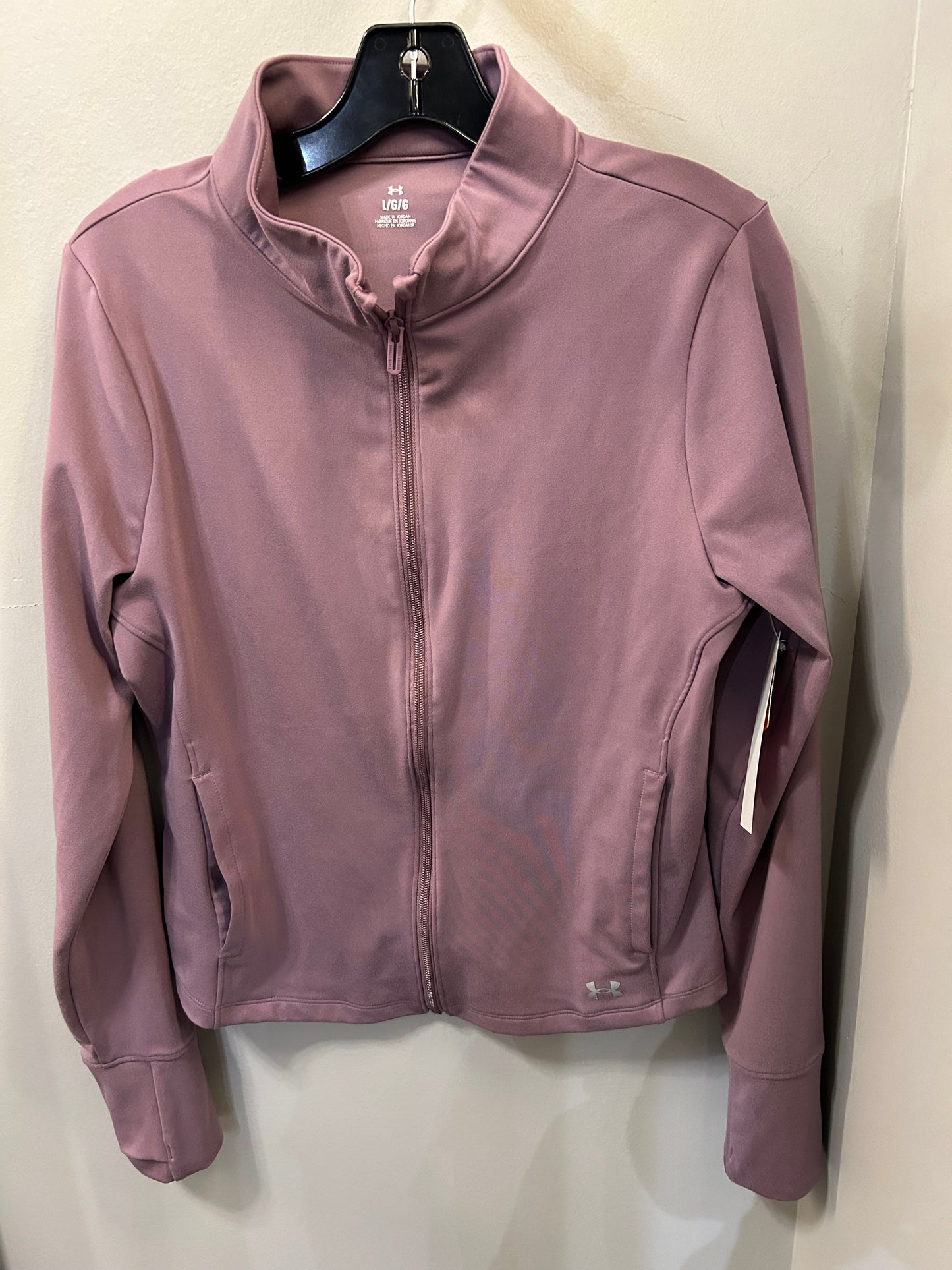 Athletic Jacket By Under Armour In Purple, Size: L