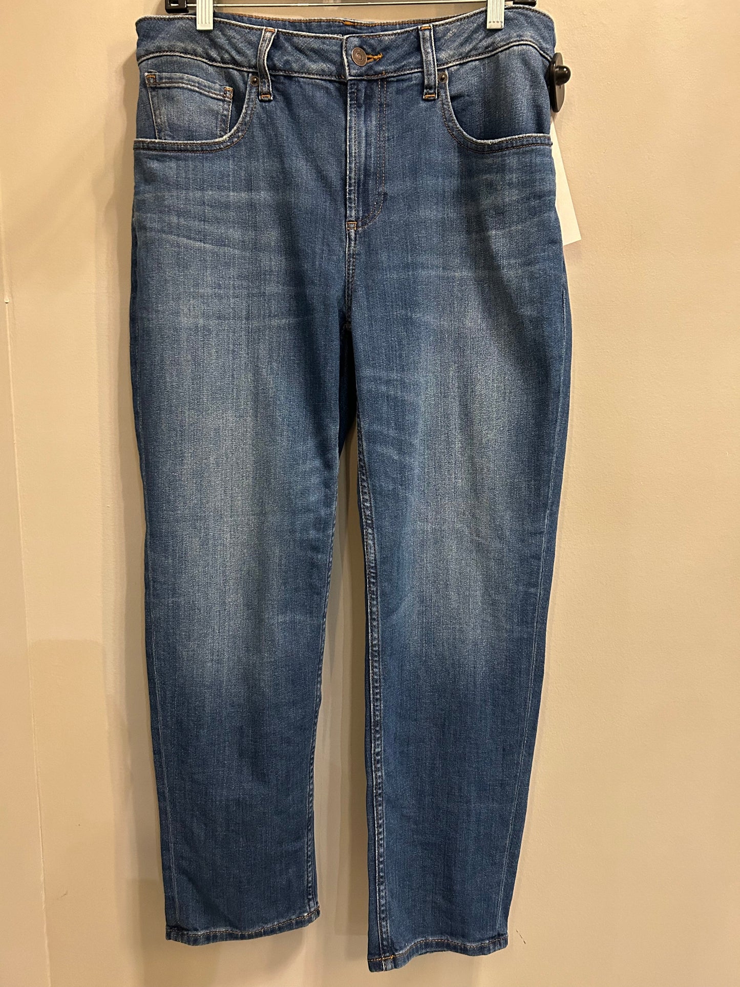 Jeans Boyfriend By Chicos In Blue Denim, Size: 8