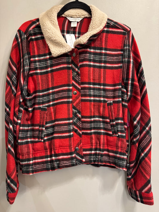 Jacket Other By Christopher And Banks In Black & Red, Size: M