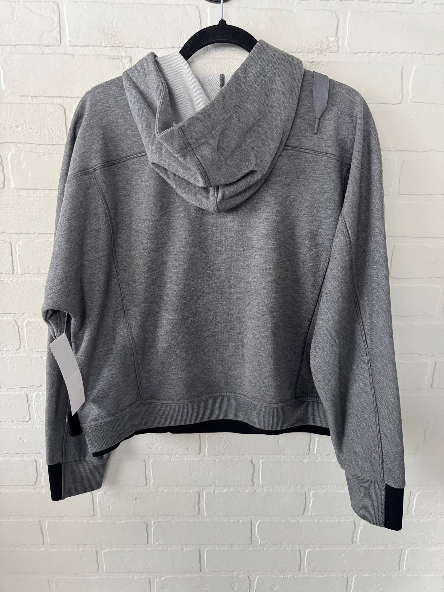 Athletic Sweatshirt Hoodie By Athleta In Grey, Size: M