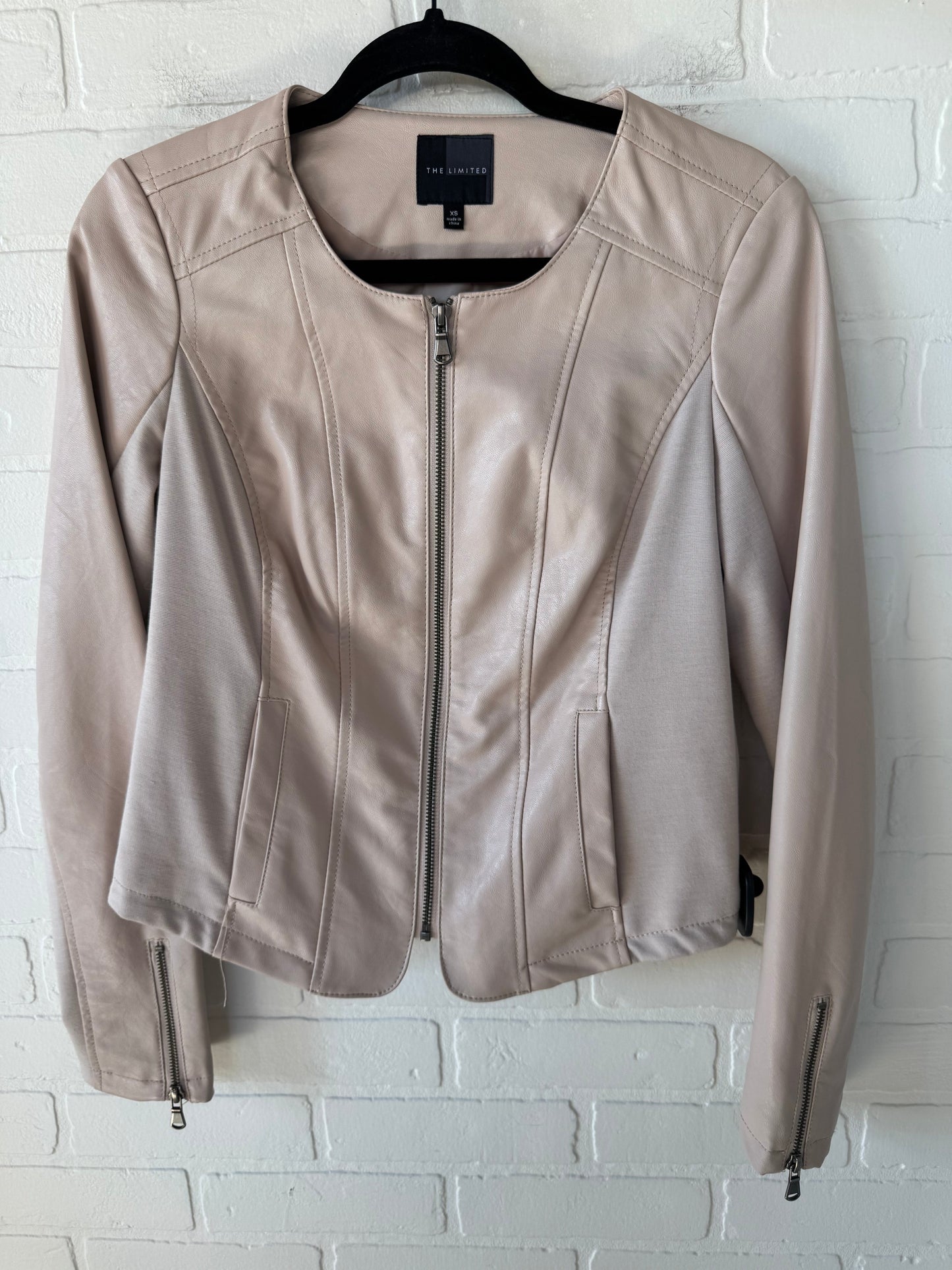 Jacket Moto By Limited In Pink, Size: Xs