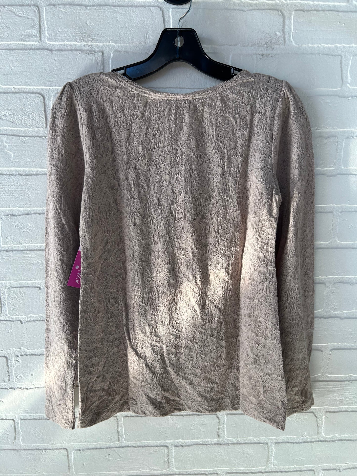 Top Long Sleeve By Ann Taylor In Tan, Size: Xs