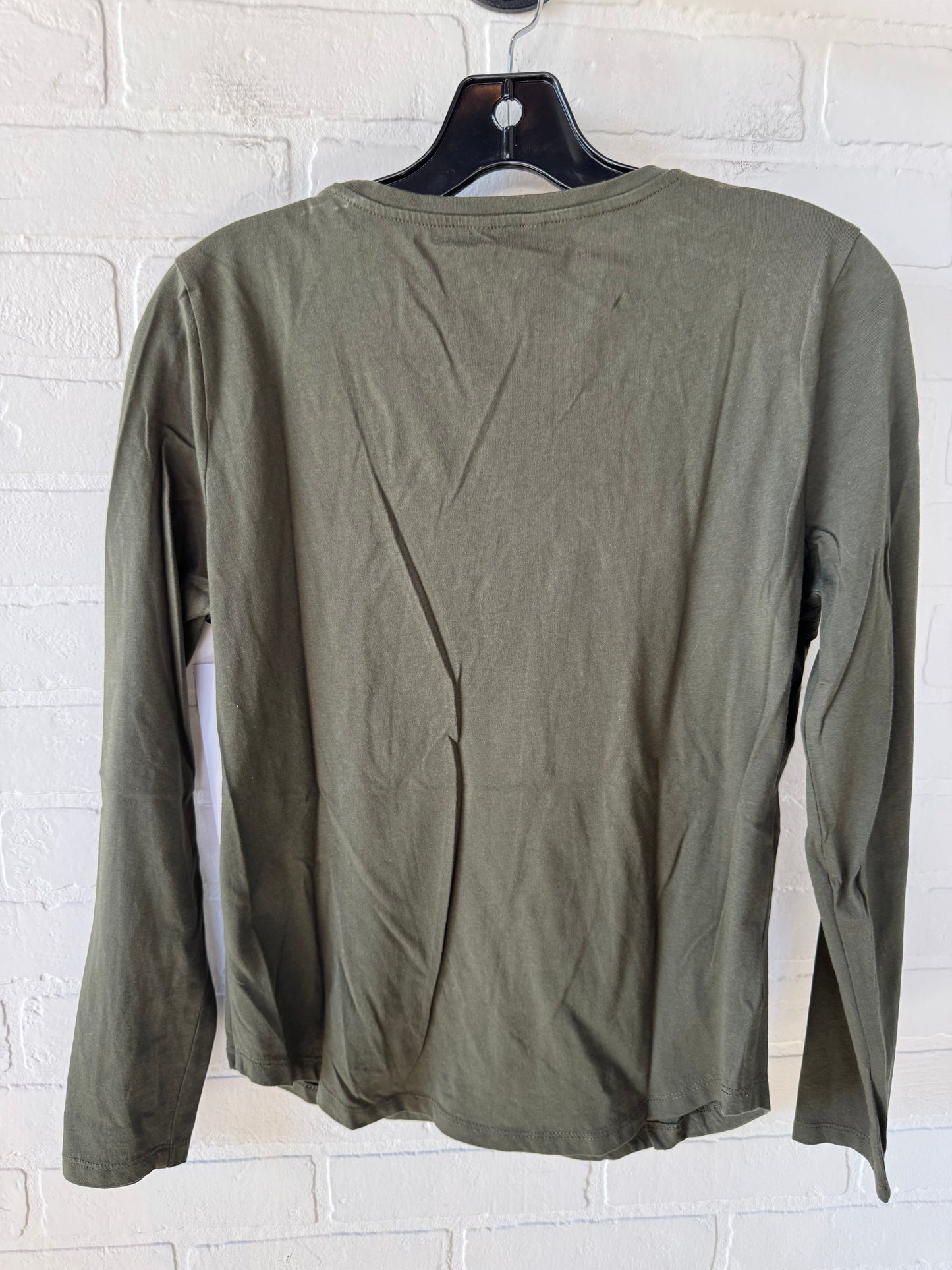 Top Long Sleeve Basic By Ann Taylor In Green, Size: M