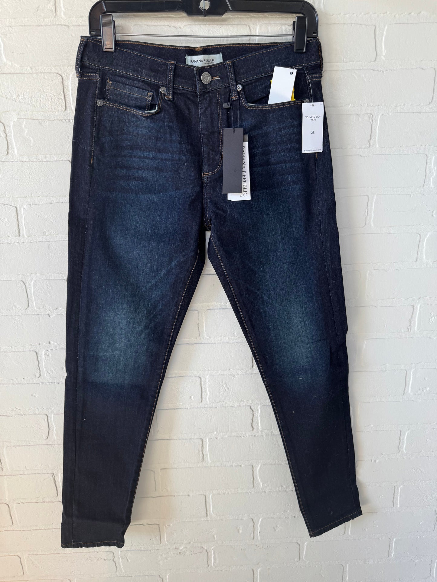 Jeans Skinny By Banana Republic In Blue Denim, Size: 6