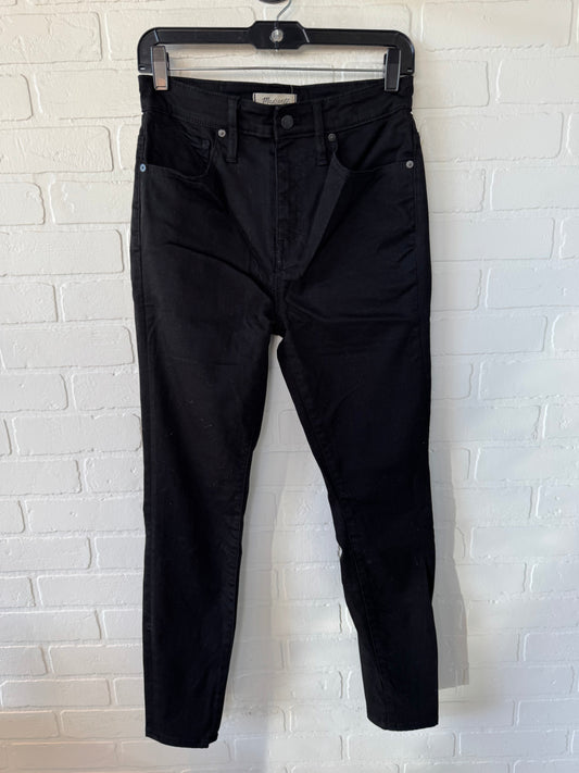 Jeans Skinny By Madewell In Black Denim, Size: 6