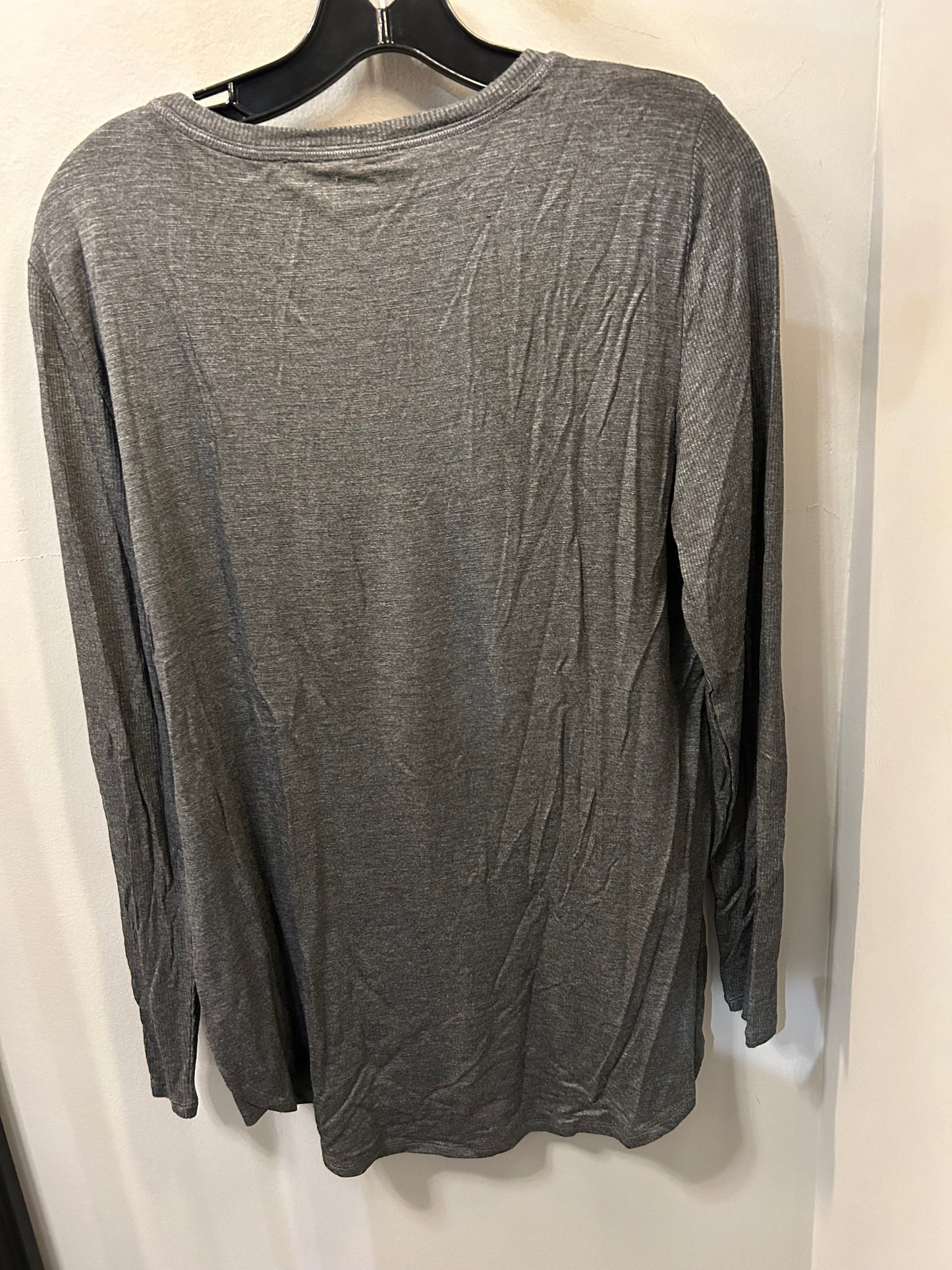 Top Long Sleeve By White House Black Market In Grey, Size: M