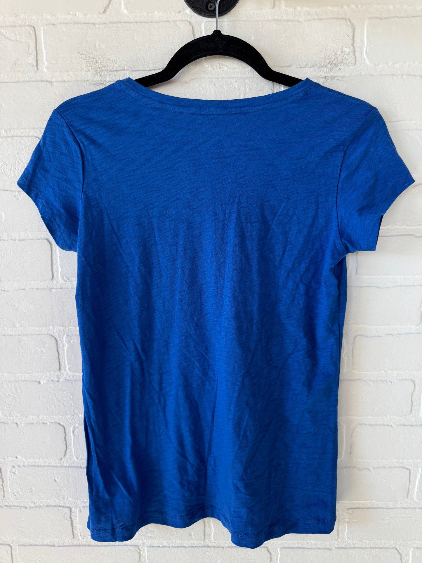 Top Short Sleeve Basic By Tahari By Arthur Levine In Blue, Size: Xs