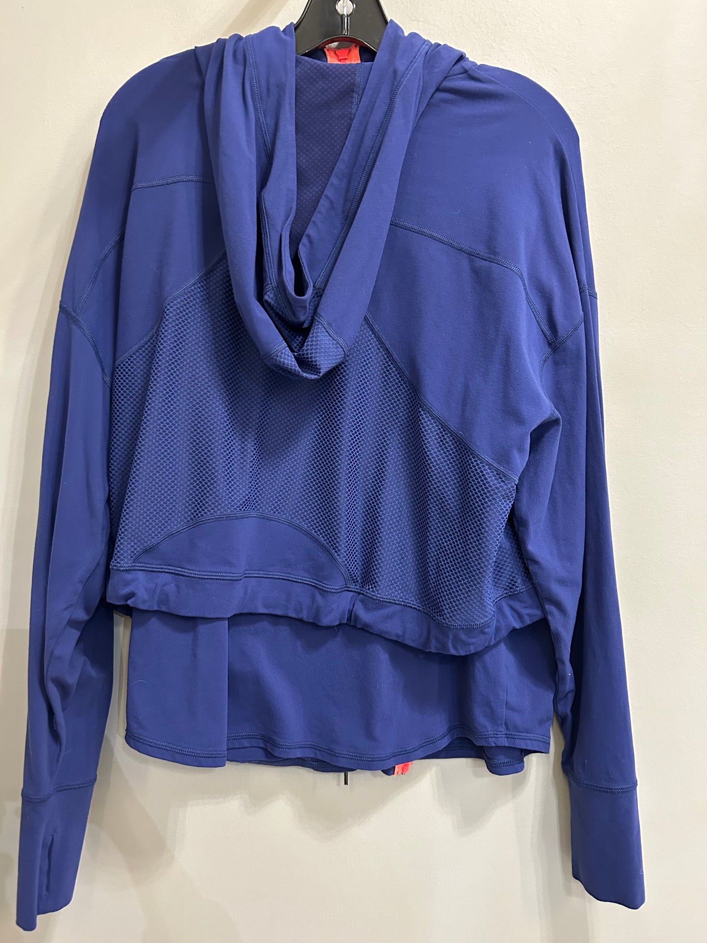 Athletic Jacket By Lucy In Blue, Size: Xl