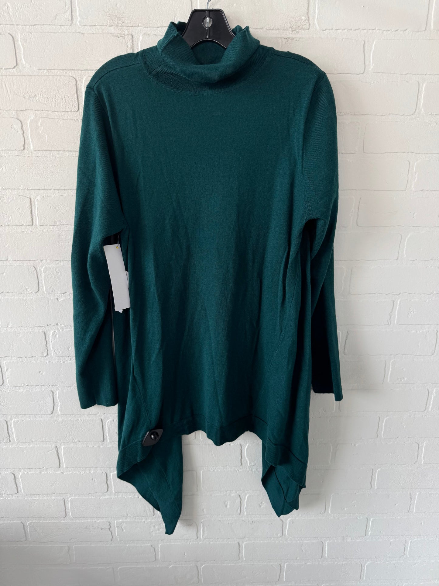 Sweater By Chicos In Green, Size: L