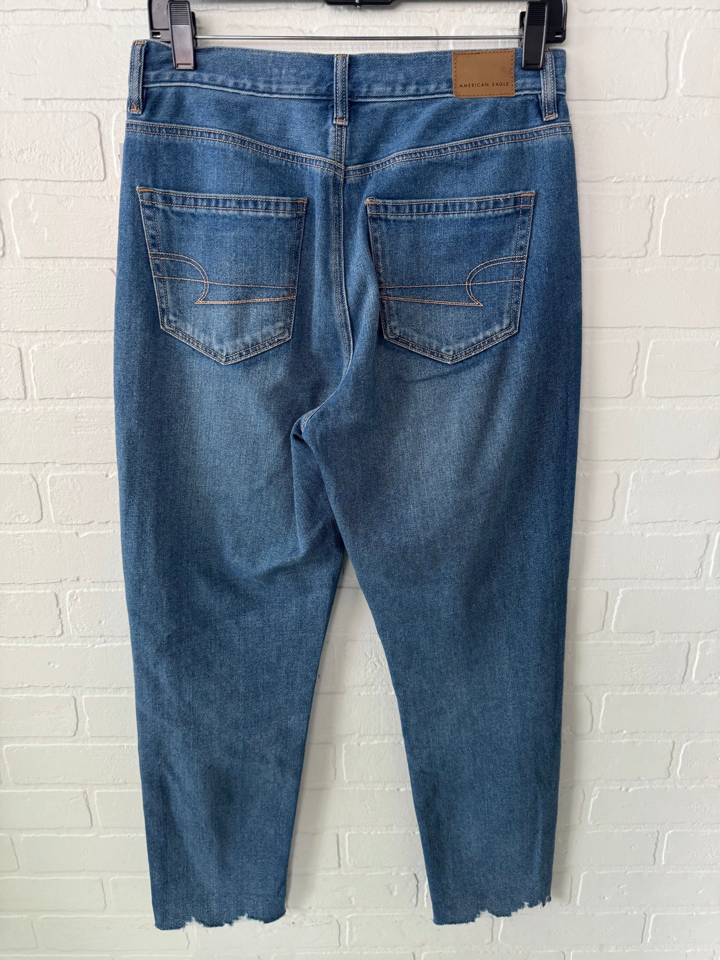 Jeans Boyfriend By American Eagle In Blue Denim, Size: 6