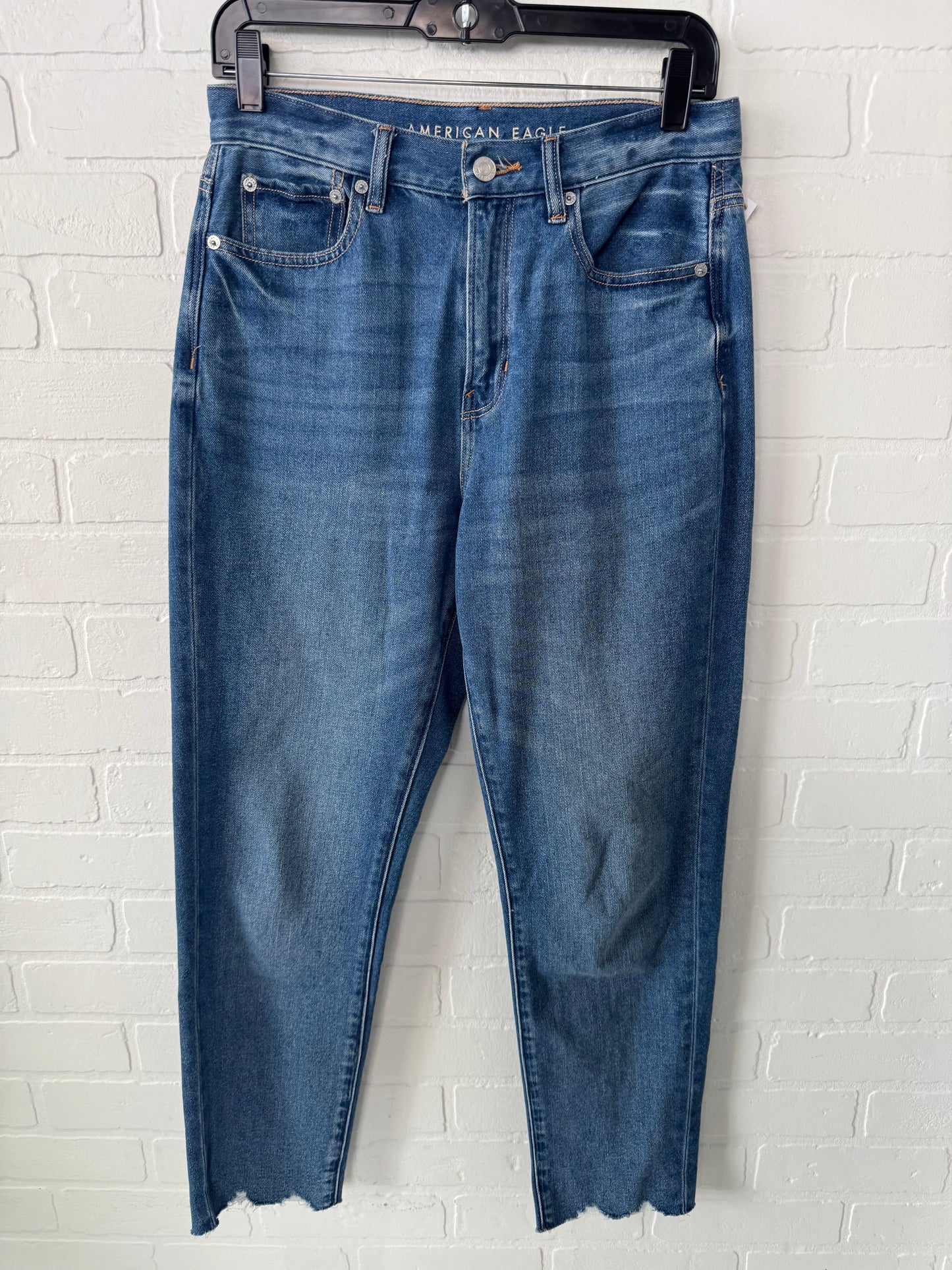 Jeans Boyfriend By American Eagle In Blue Denim, Size: 6