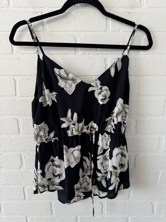 Top Sleeveless By Babaton In Black & White, Size: S