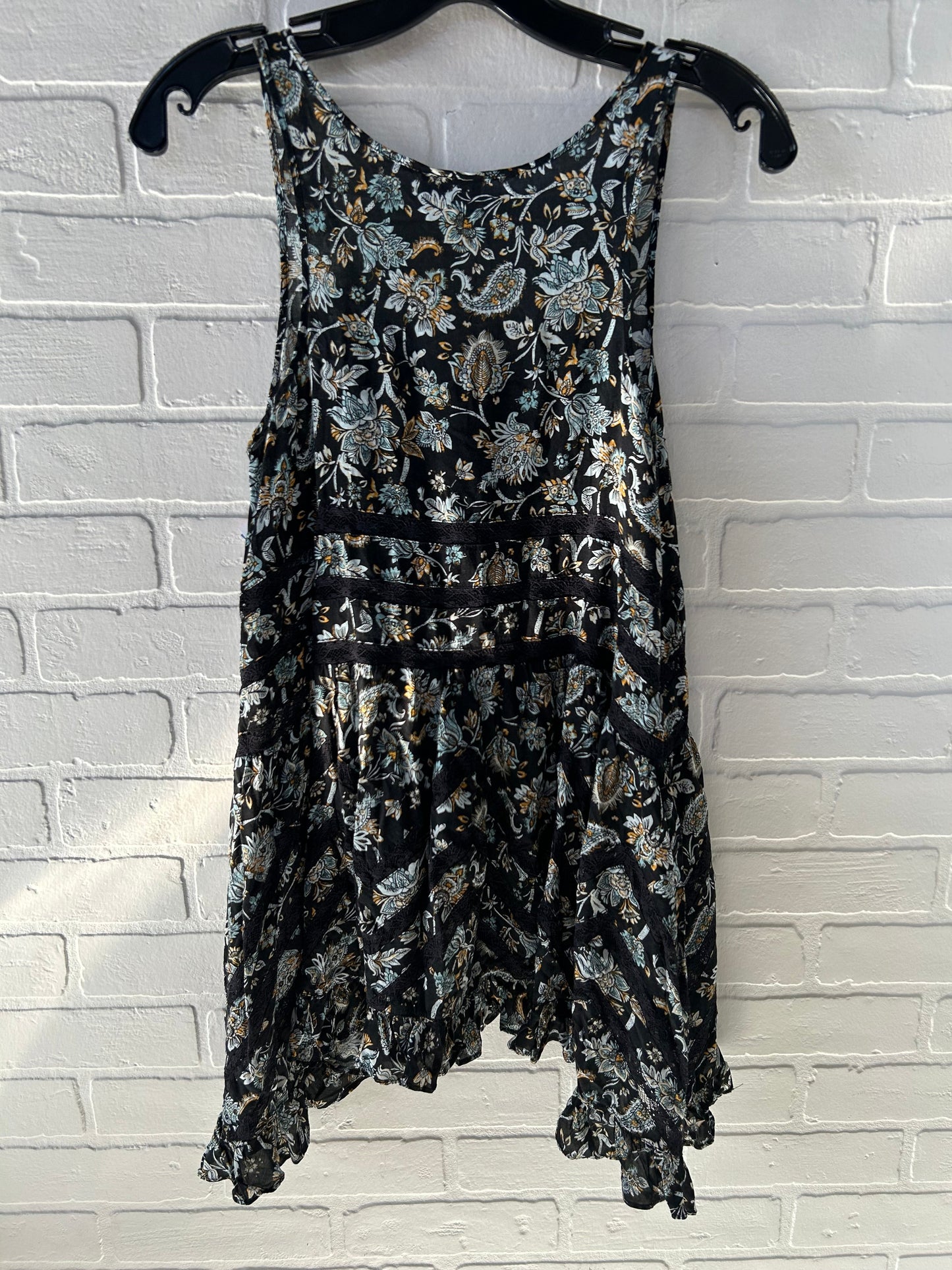 Top Sleeveless By Free People In Black & Blue, Size: Xs