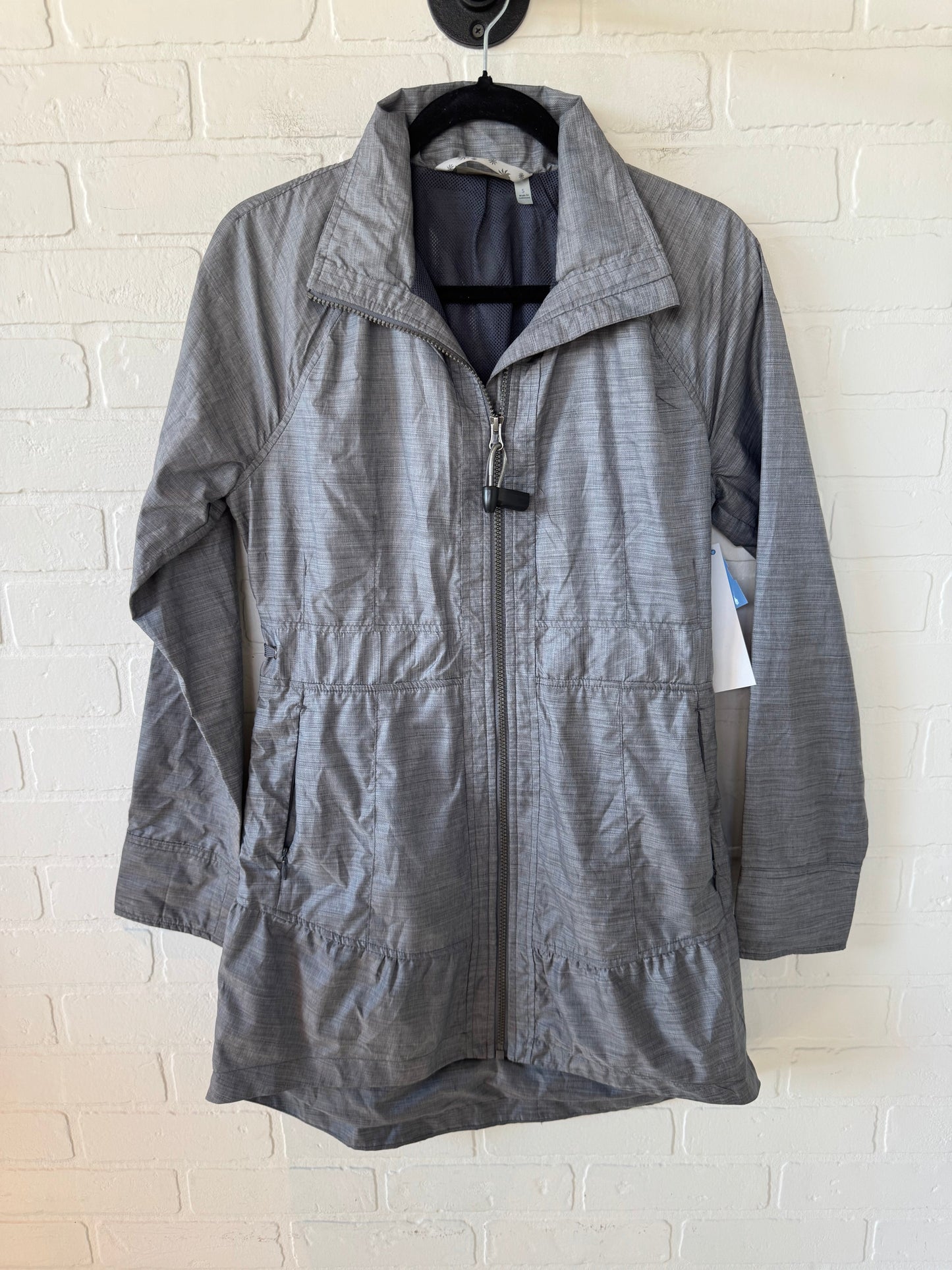 Athletic Jacket By Athleta In Grey, Size: S