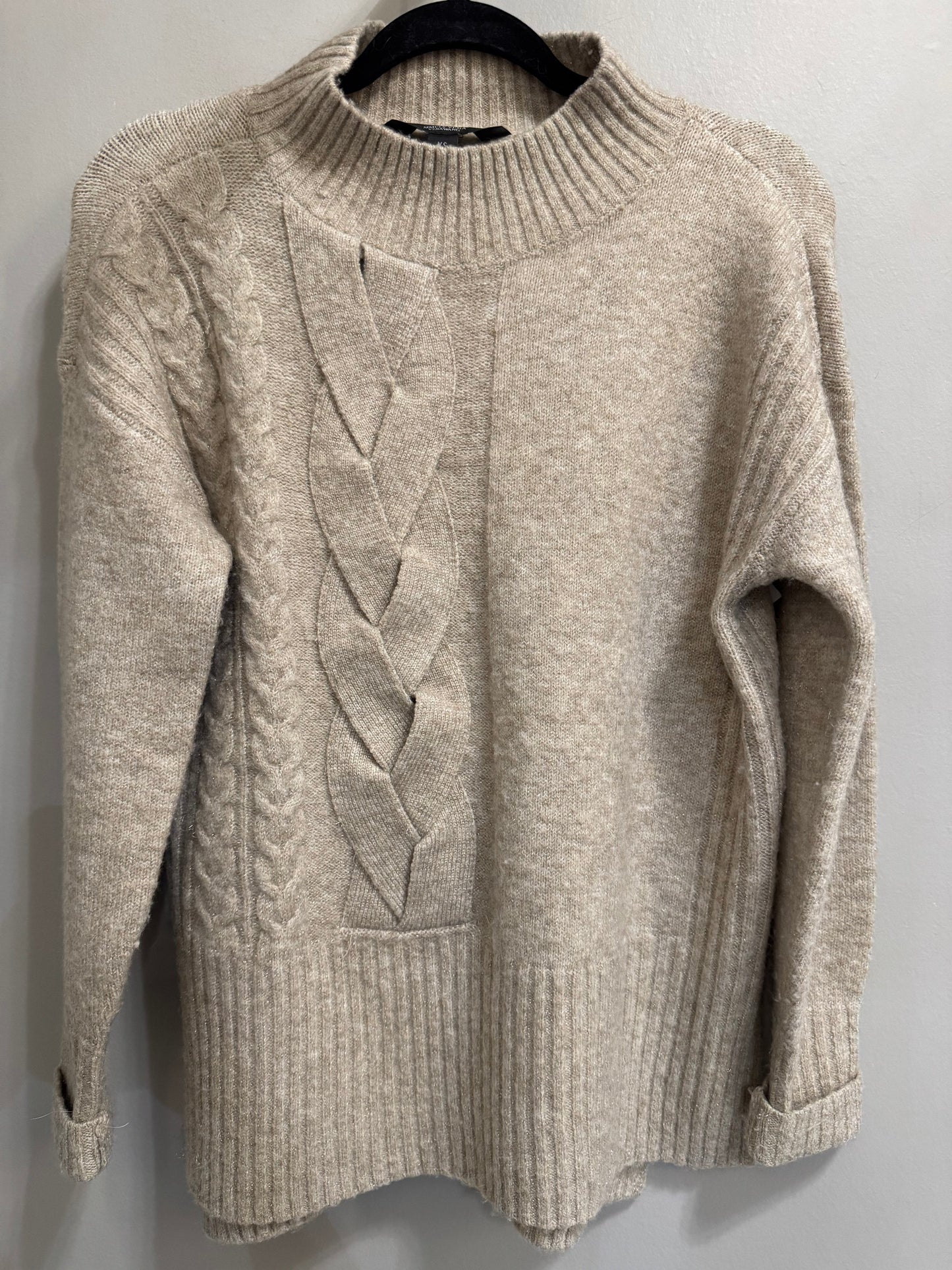 Sweater By Simply Vera In Tan, Size: Xs