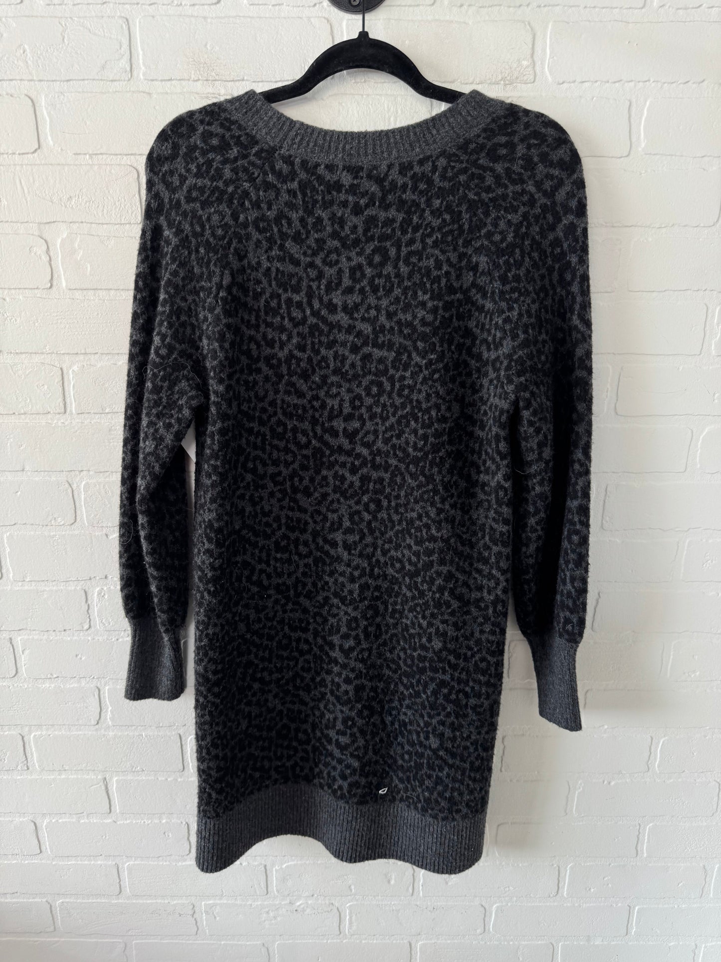 Dress Sweater By Loft In Black & Grey, Size: S