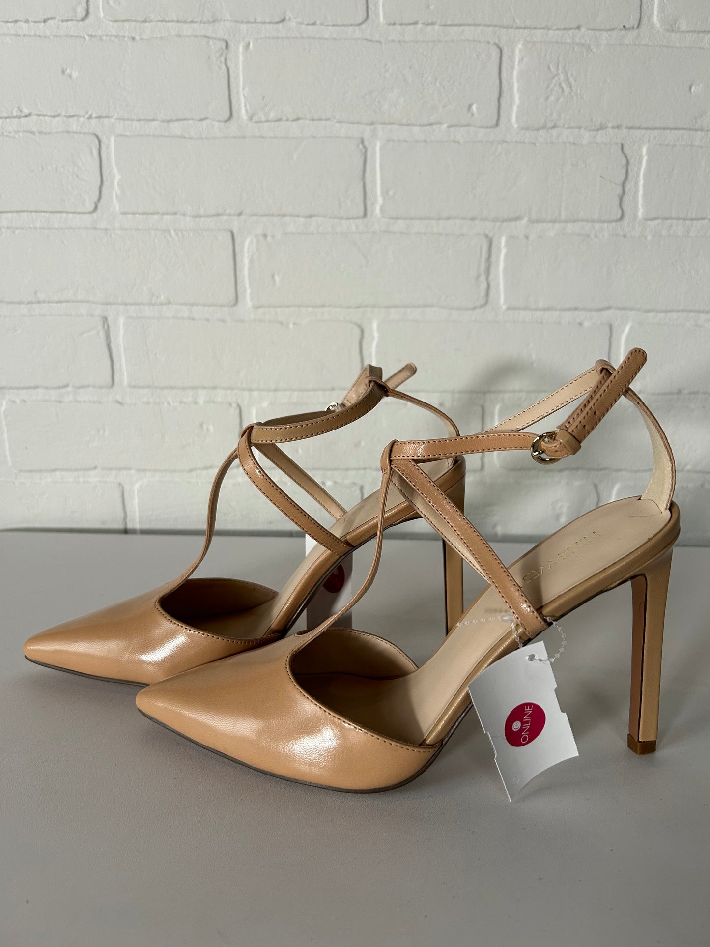 Shoes Heels Kitten By Nine West In Tan, Size: 7.5