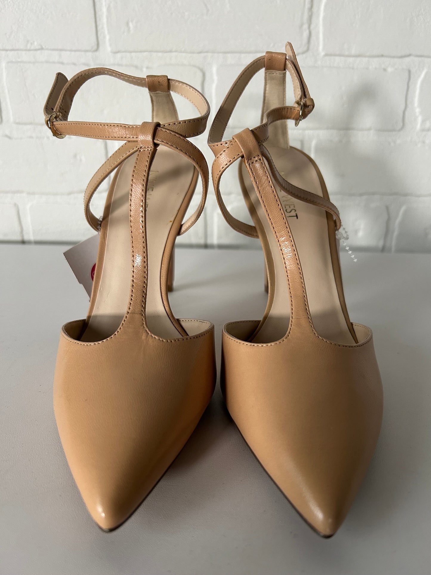 Shoes Heels Kitten By Nine West In Tan, Size: 7.5