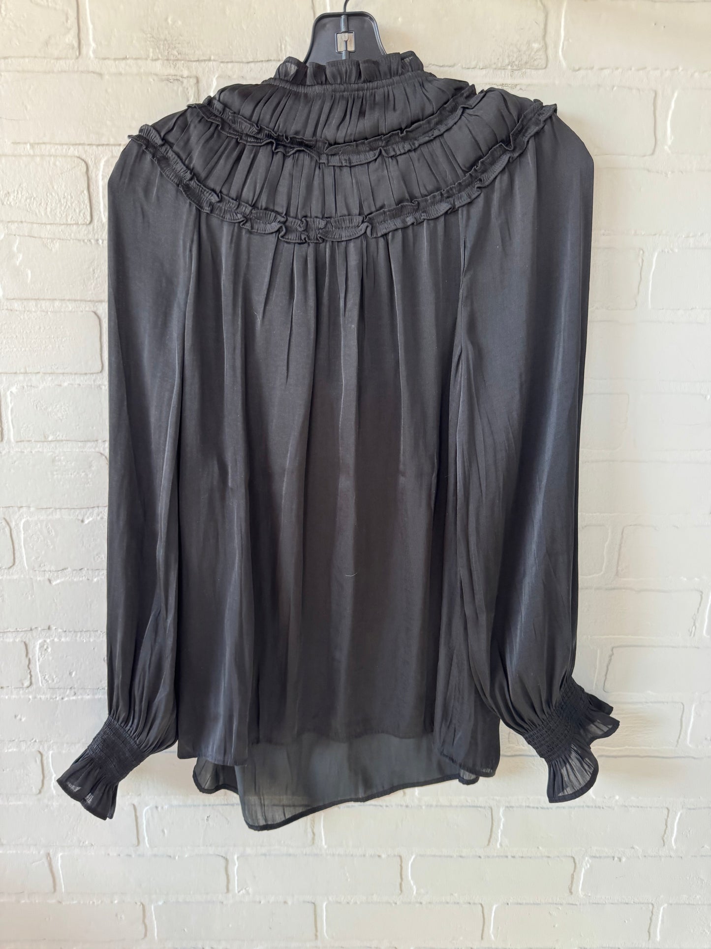 Top Long Sleeve By Talbots In Black, Size: M