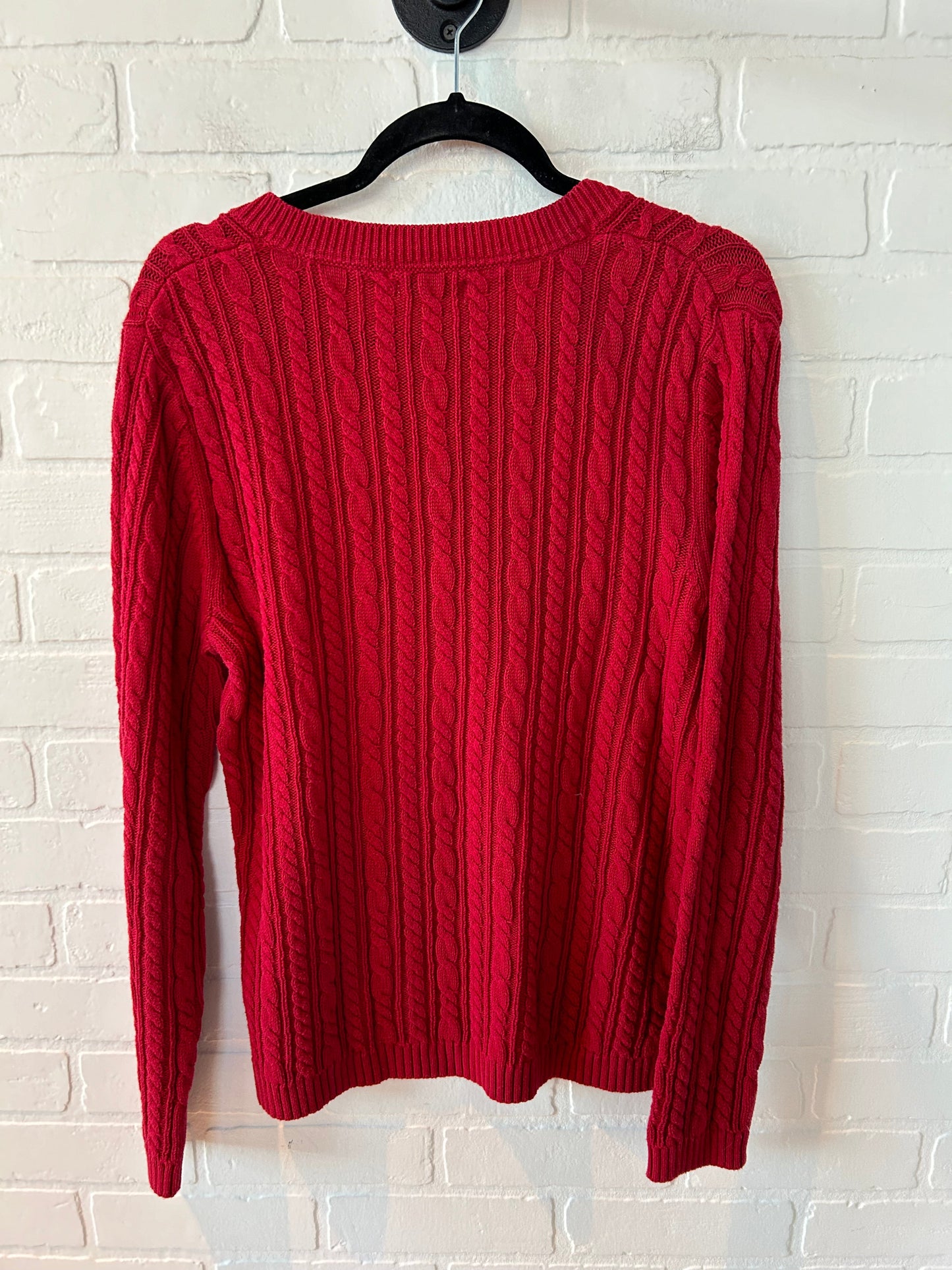 Sweater By Croft And Barrow In Red, Size: M