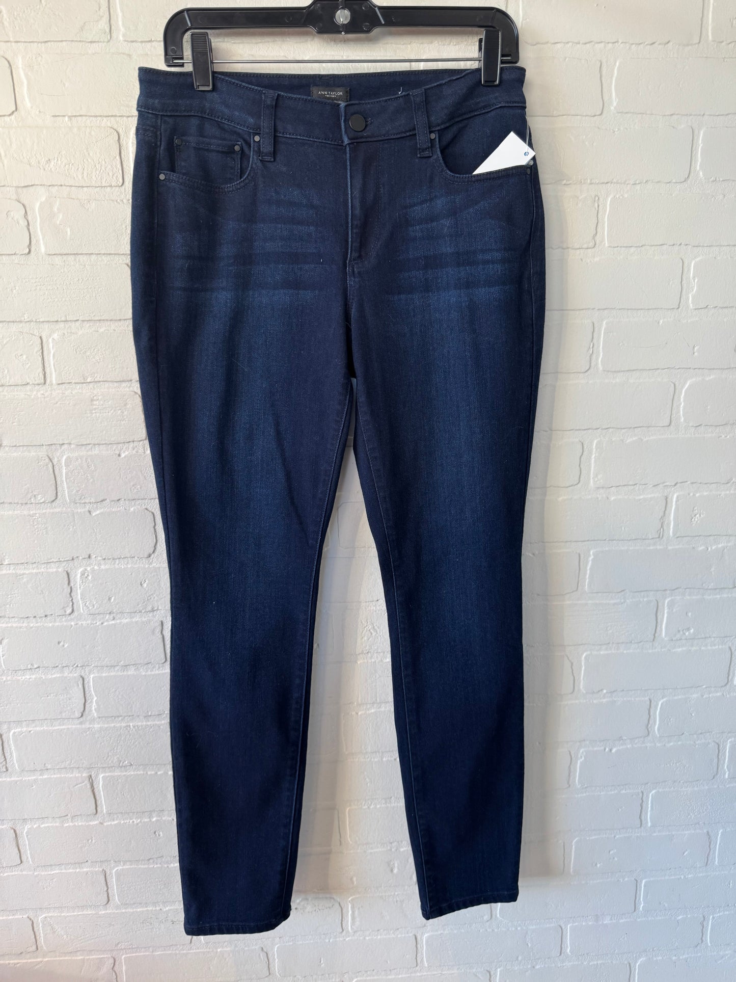 Jeans Straight By Ann Taylor In Blue Denim, Size: 8