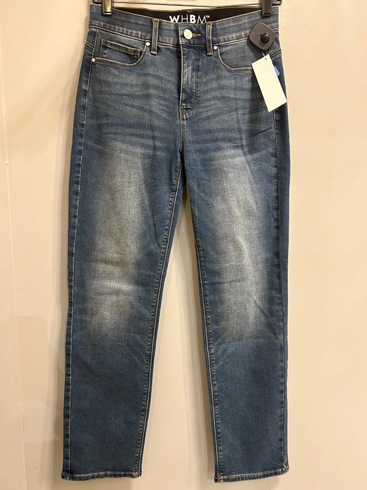 Jeans Straight By White House Black Market In Blue Denim, Size: 2