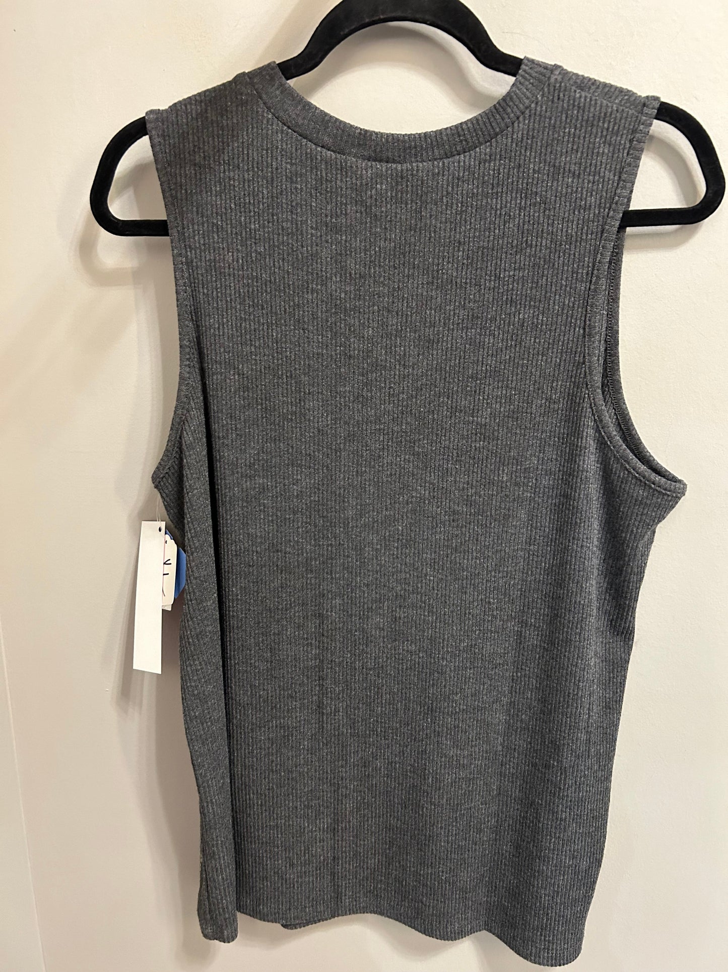 Top Sleeveless By Vocal In Grey, Size: 1x