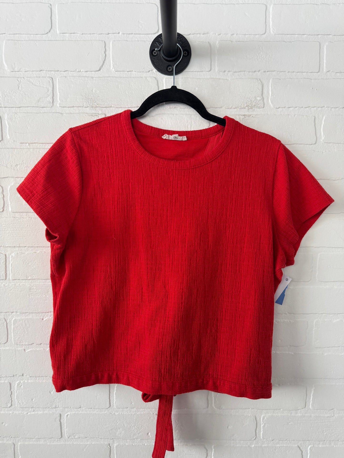 Top Short Sleeve By Madewell In Red, Size: L