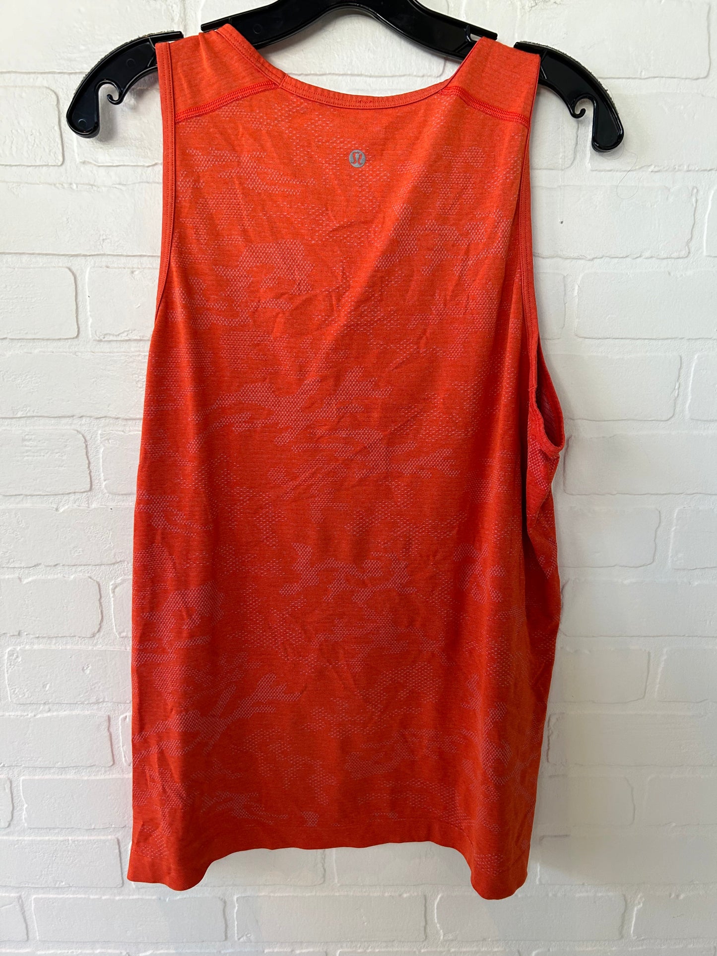 Athletic Tank Top By Lululemon In Orange, Size: L