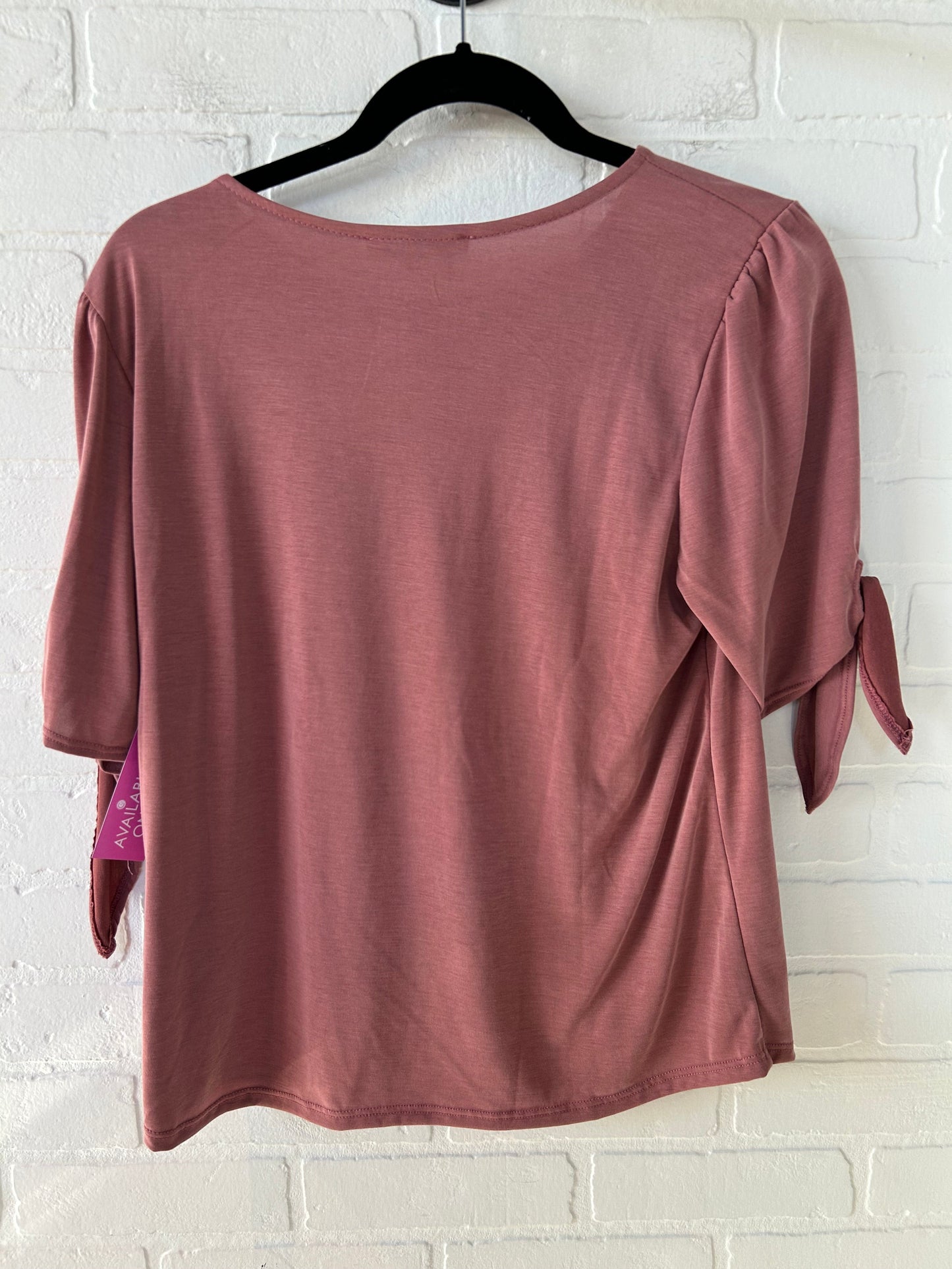 Top Short Sleeve By Green Envelope In Pink, Size: M