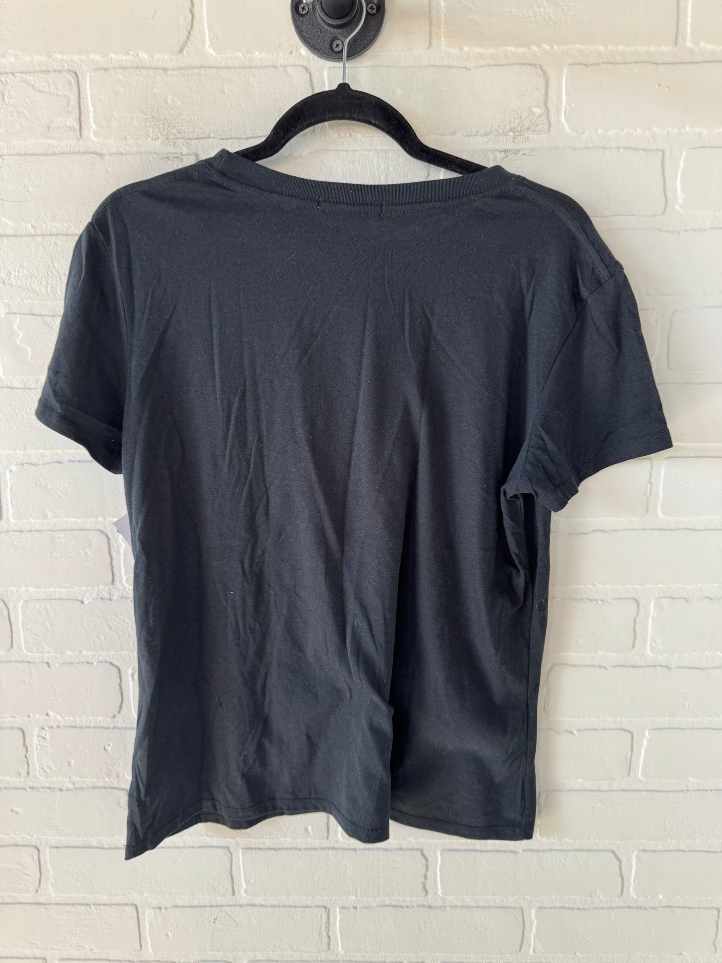 Top Short Sleeve By Clothes Mentor In Black, Size: M