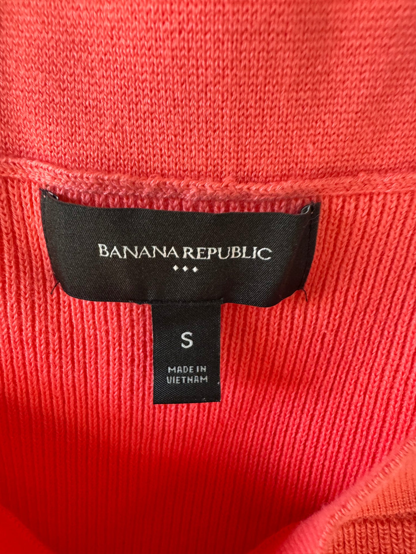 Vest Sweater By Banana Republic In Pink, Size: S