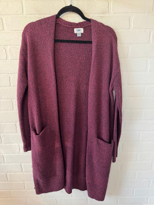 Sweater Cardigan By Old Navy In Purple, Size: S