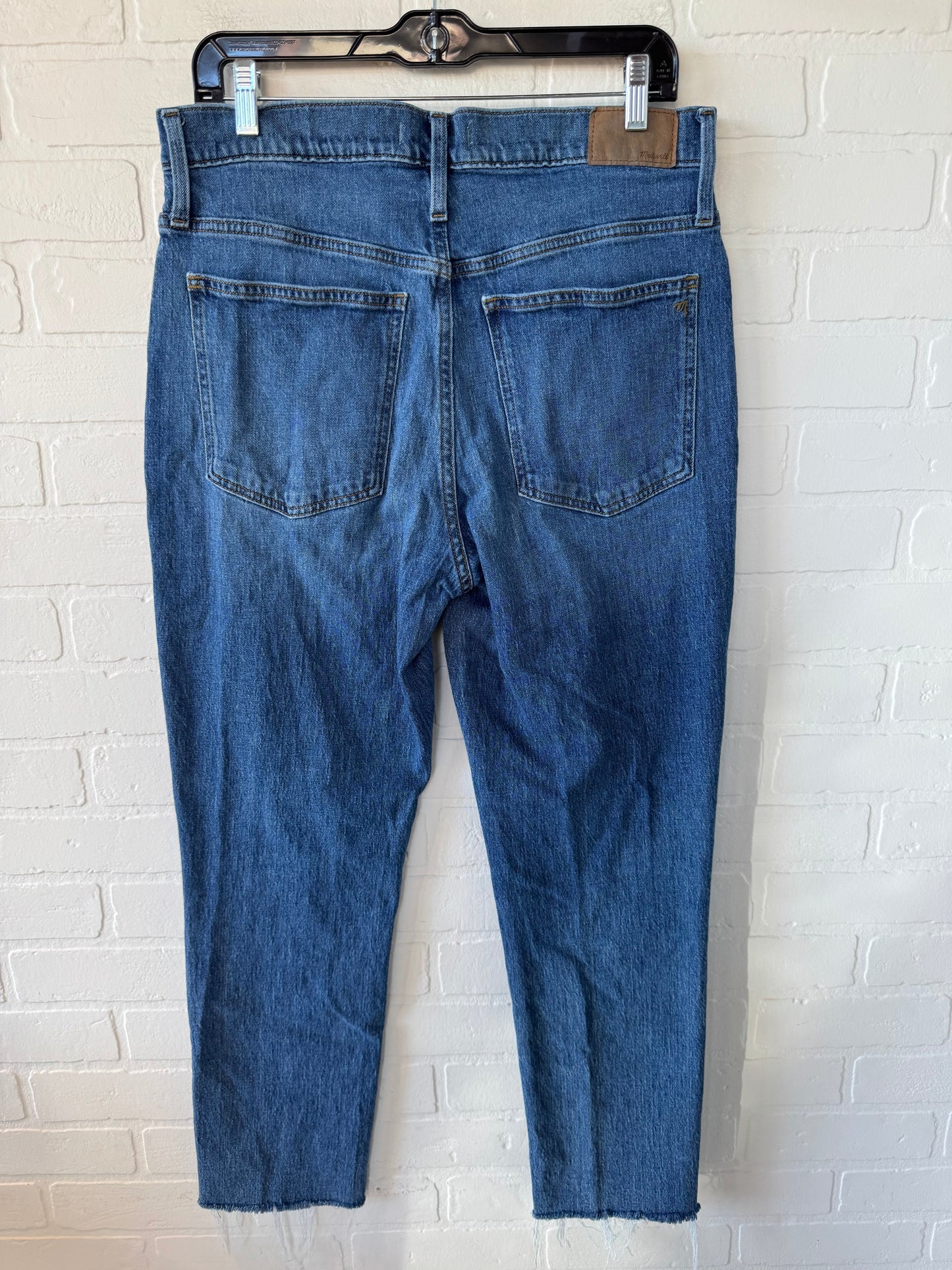 Jeans Straight By Madewell In Blue Denim, Size: 10