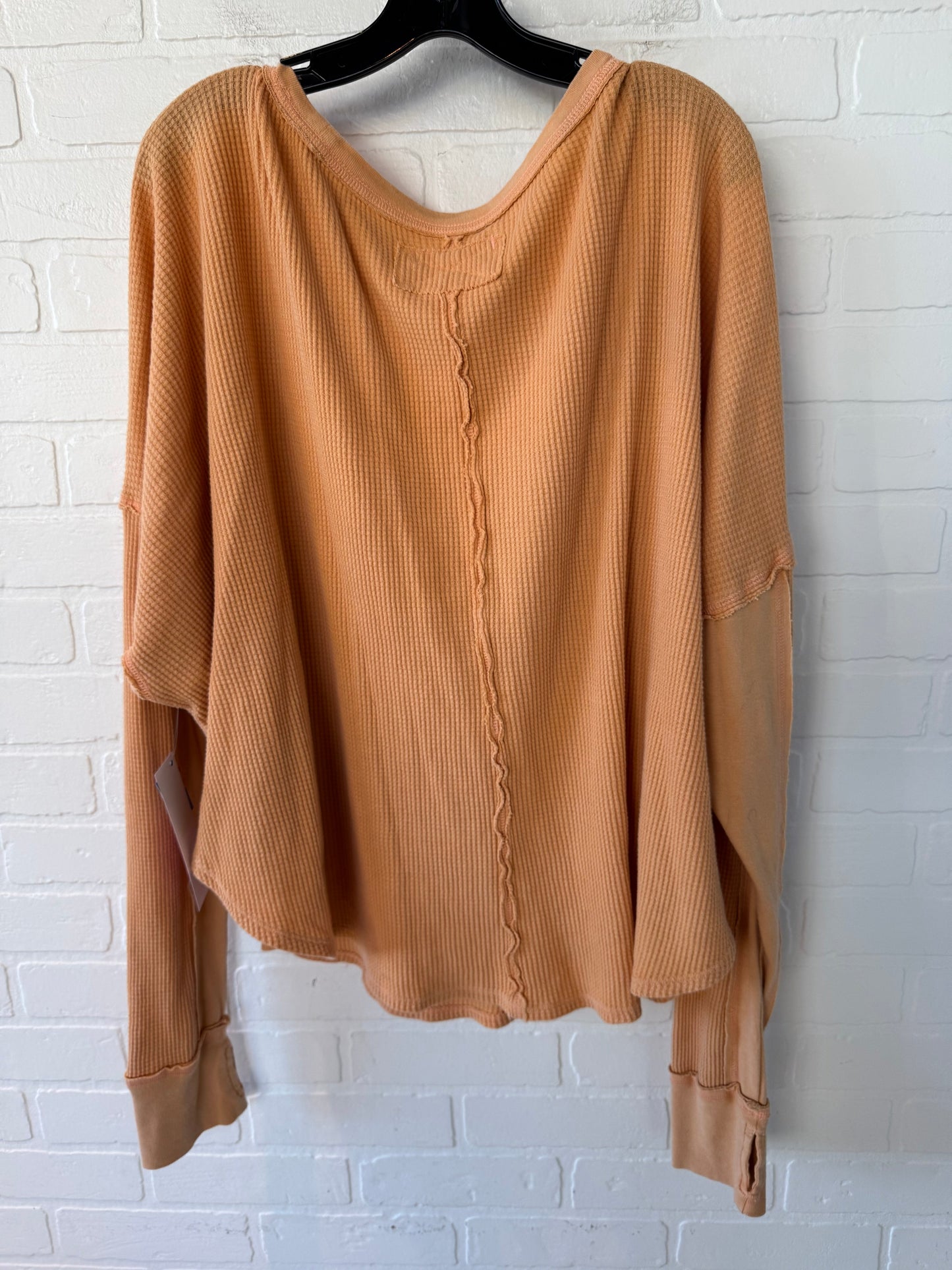 Top Long Sleeve By We The Free In Orange, Size: Xl