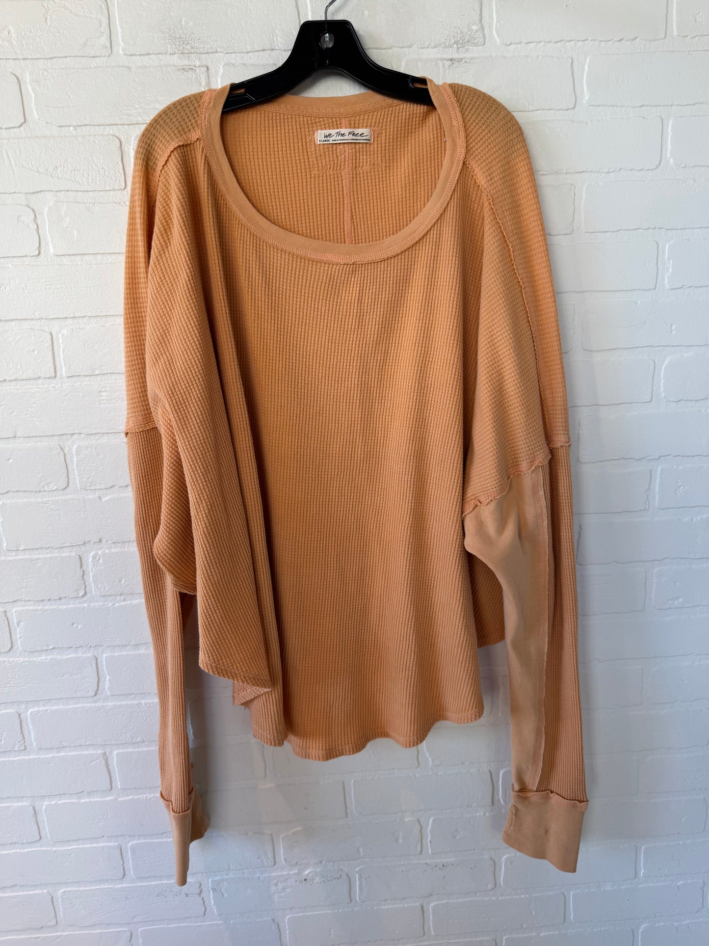 Top Long Sleeve By We The Free In Orange, Size: Xl