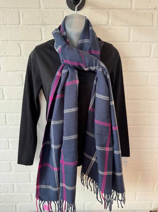 Scarf Winter By J. Crew In Blue & Pink