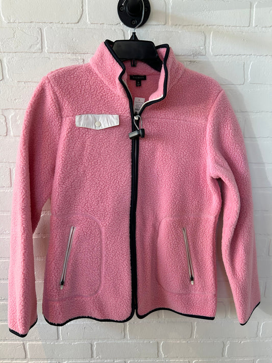 Jacket Fleece By Talbots In Pink, Size: M