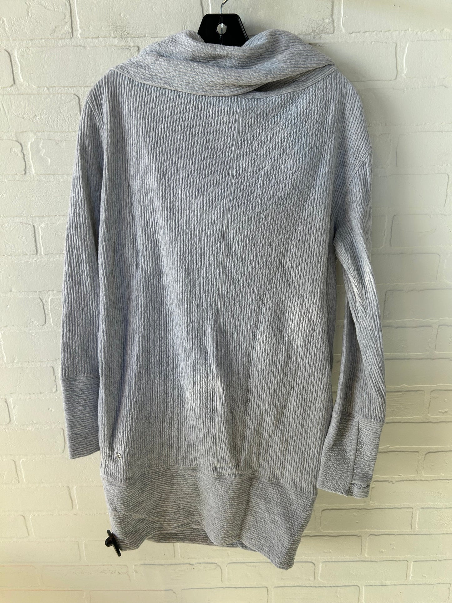 Athletic Sweatshirt Collar By Lululemon In Grey, Size: M