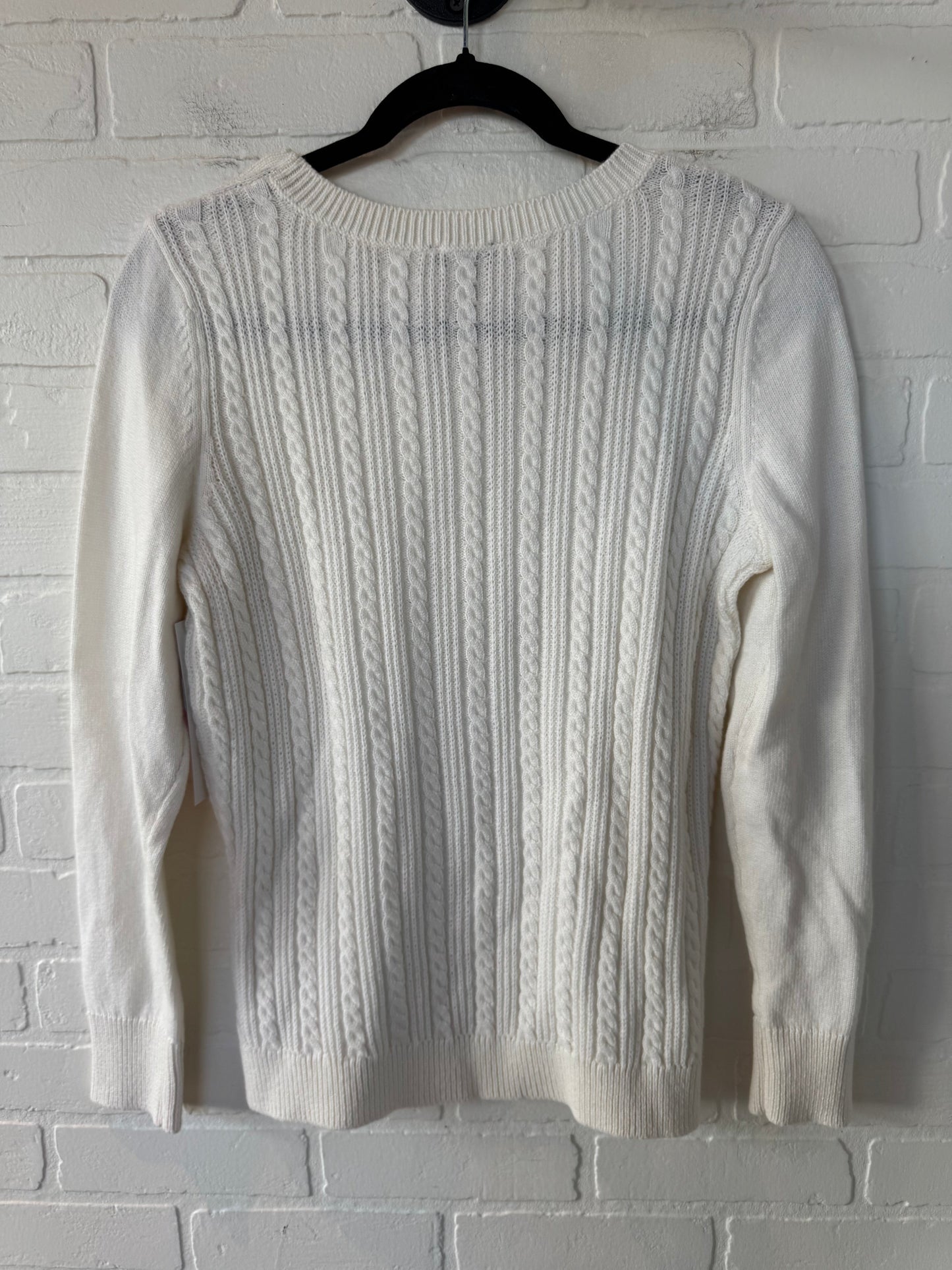 Sweater By Talbots In Cream, Size: S